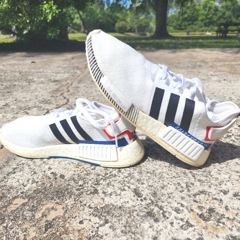 Mens Adidas NMD_R1 Japan White Colorblock Size 9 Collectible Adidas Japanese!